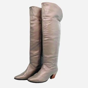 Dolce Vita Knee High Fold-Over Tall Leather Boots